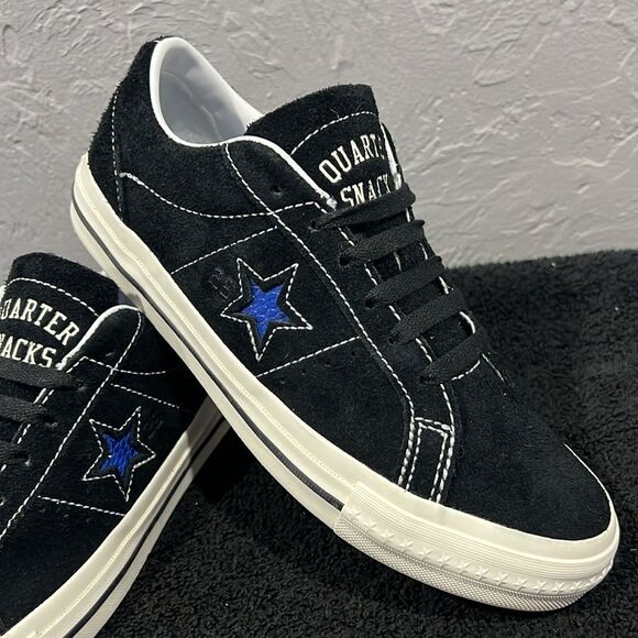 🔥🔥 Converse CONS X Quartersnacks One Star Pro Sneakers Black Size 6.5 - PERFEC - Picture 2 of 15